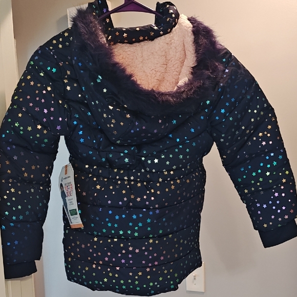 Kids Starry Night Puffer Jacket - Picture 2 of 3